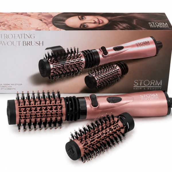 מברשת חשמלית מסתובבת עם שני ראשים סטורם STORM – גולדן רוז