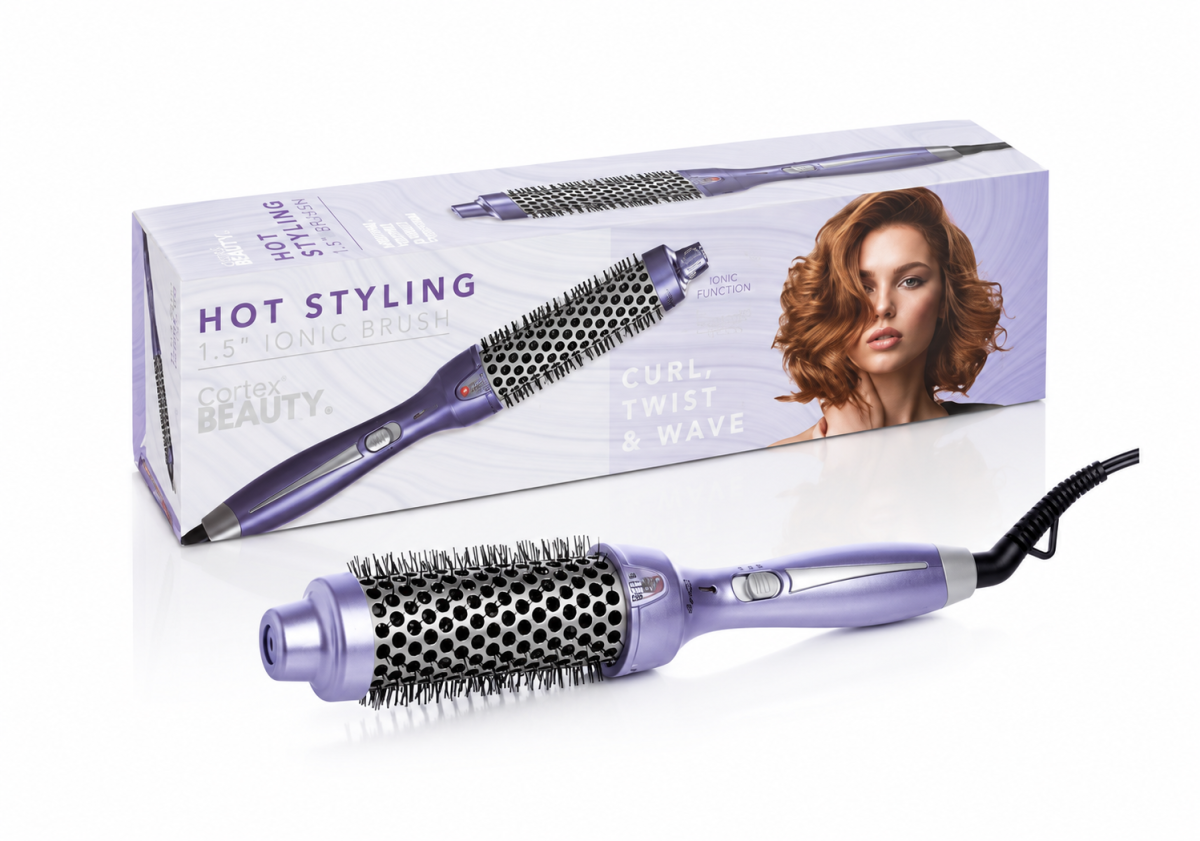 מברשת פן חשמלית HotStyler קורטקס CORTEX BEAUTY צבע סגול