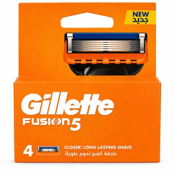 Gillette Fusion5 - ג׳ילט פיוז׳ן 5 – מארז 4 ראשי גילוח