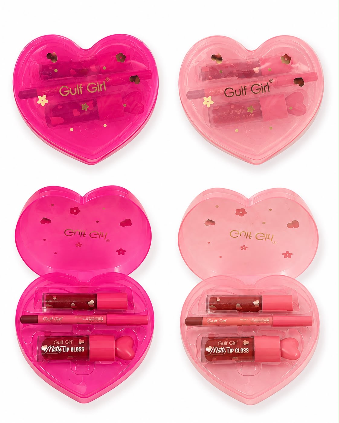 Gulf Girl Heart Lip Kit – מארז איפור לב קיט לשפתיים