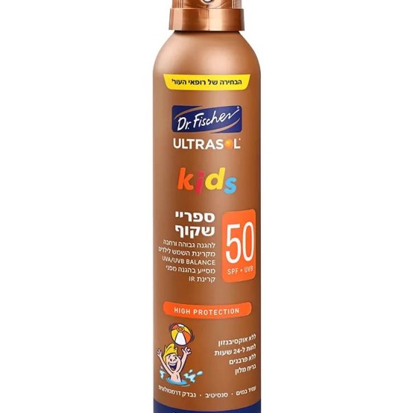 אולטרסול KIDS ספריי רציף שקוף SPF50 DR.FISCHER 200