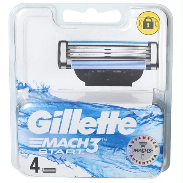 ג'ילט מאך 3 רביעיית סכיני גילוח Gillette