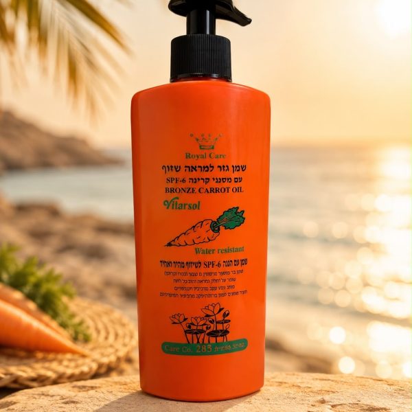שמן גזר למראה שזוף עם מסנני קרינה SPF – 6