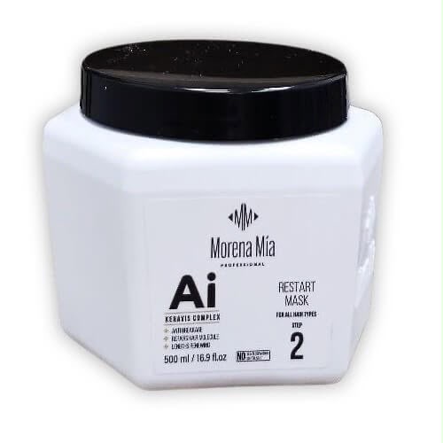 מסכת AI לשיקום והחייאת שיער פגום | מורנה מיה Morena Mia 500ML 500 מ״ל