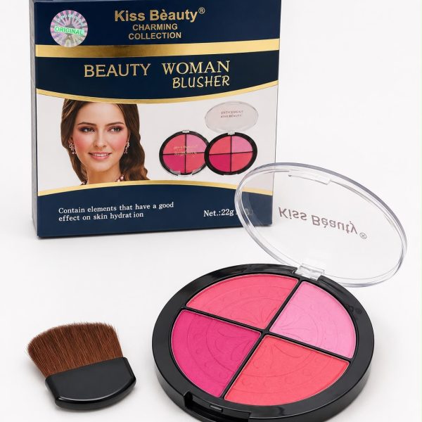 סומק 4 גוונים Kiss Beauty