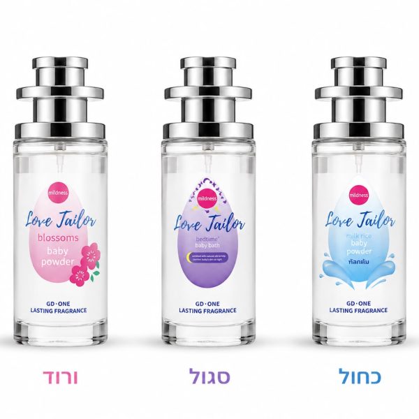 בשמי גונסון במגוון ריחות לבחירה : כחול סגול ורוד מחיר 40₪